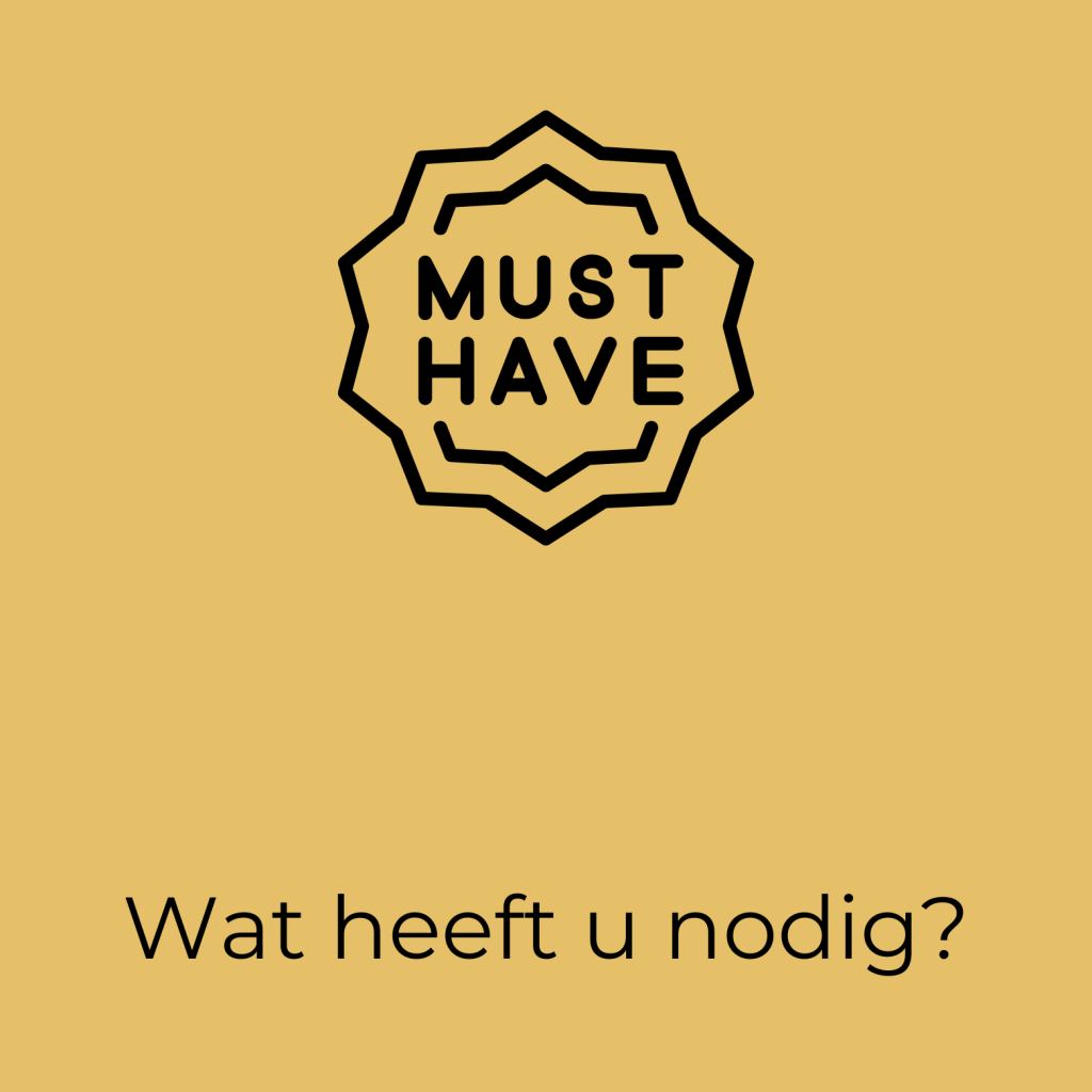 Wat ben je nodig om deze cursus te volgen